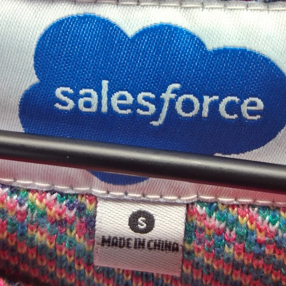 Salesforce 80s Retro Style Ugly Christmas Sweater Men's Small
